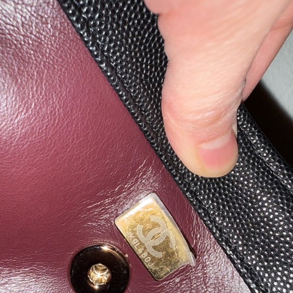 CHANEL Black Small Coco Handle Caviar - Picture 4 of 4